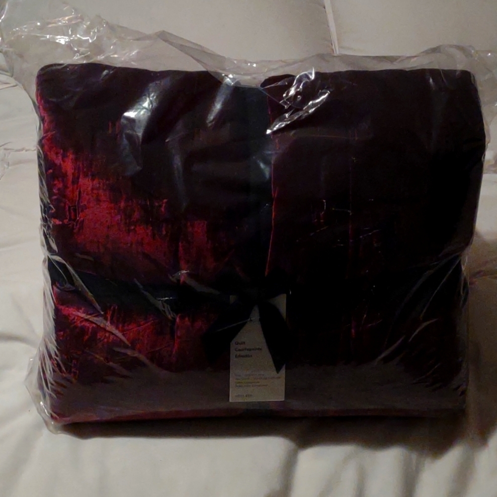 Quilt West Elm California King Velvet